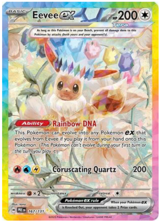 EEVEE EX - 167/131 (167) SPECIAL ILLUSTRATION RARE HOLOFOIL