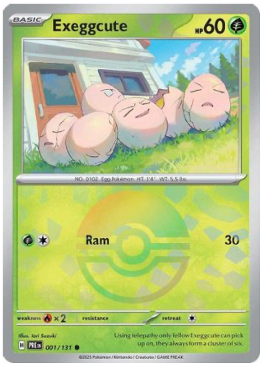 EXEGGCUTE (POKE BALL PATTERN) (1) COMMON HOLOFOIL