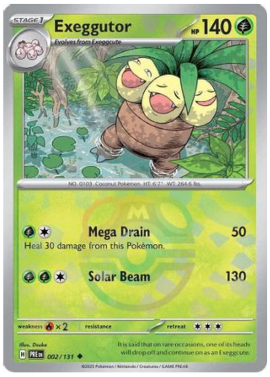 EXEGGUTOR (MASTER BALL PATTERN) (2) UNCOMMON HOLOFOIL