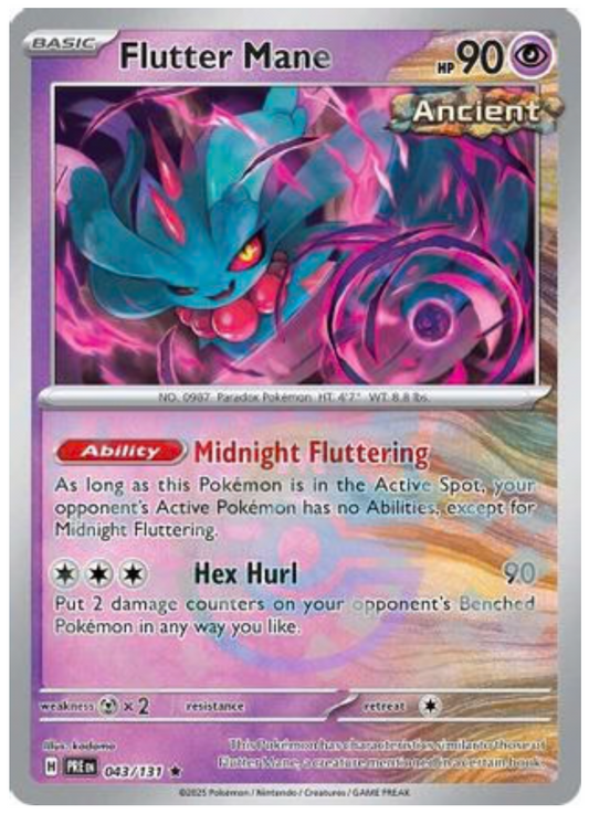 FLUTTER MANE (MASTER BALL PATTERN) (43) RARE CLASSIC HOLOFOIL