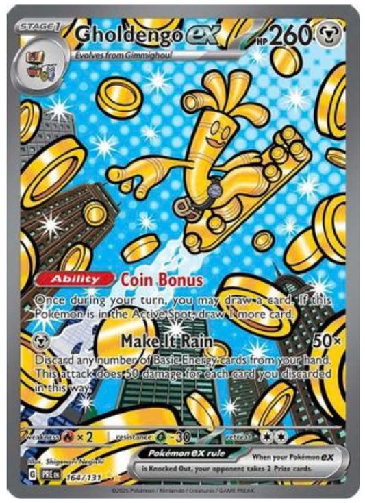 GHOLDENGO EX (164) SPECIAL ILLUSTRATION RARE HOLOFOIL