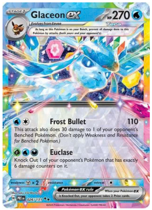 GLACEON EX - 026/131 (26) DOUBLE RARE HOLOFOIL