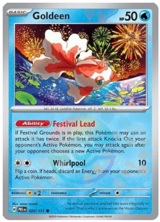 GOLDEEN (POKE BALL PATTERN) (20) COMMON HOLOFOIL