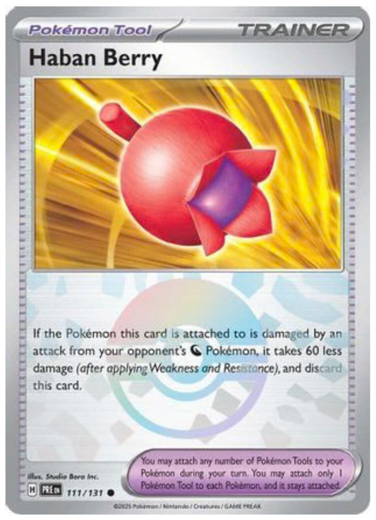 HABAN BERRY (POKE BALL PATTERN) (111) COMMON HOLOFOIL
