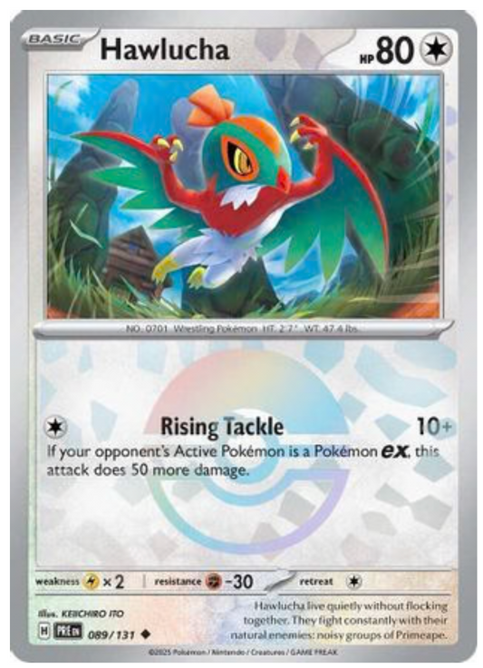 HAWLUCHA (POKE BALL PATTERN) (89) UNCOMMON HOLOFOIL