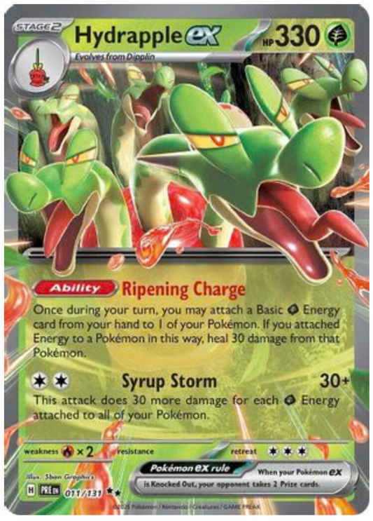 HYDRAPPLE EX (11) DOUBLE RARE HOLOFOIL