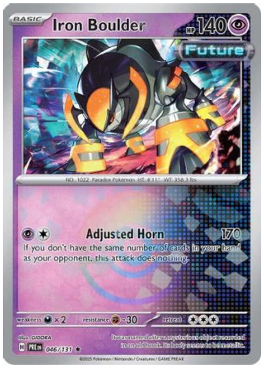 IRON BOULDER (POKE BALL PATTERN) (46) RARE CLASSIC HOLOFOIL