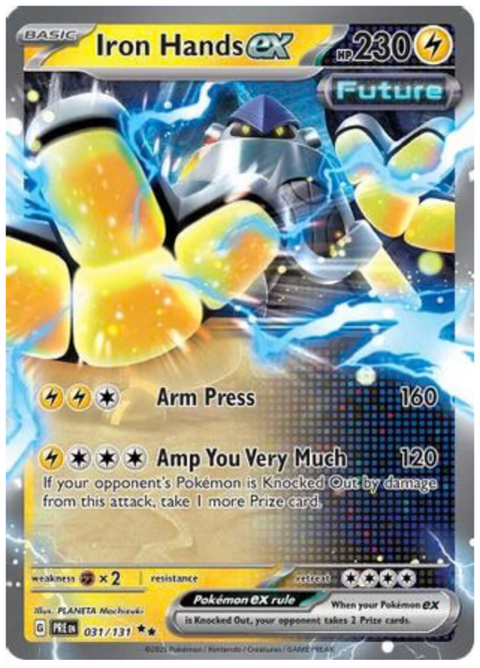 IRON HANDS EX - 031/131 (31) DOUBLE RARE HOLOFOIL