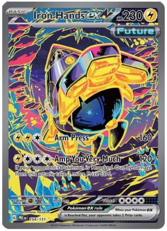 IRON HANDS EX - 154/131 (154) SPECIAL ILLUSTRATION RARE HOLOFOIL