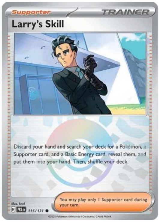 LARRY'S SKILL - 115/131 (POKE BALL PATTERN) (115) COMMON HOLOFOIL