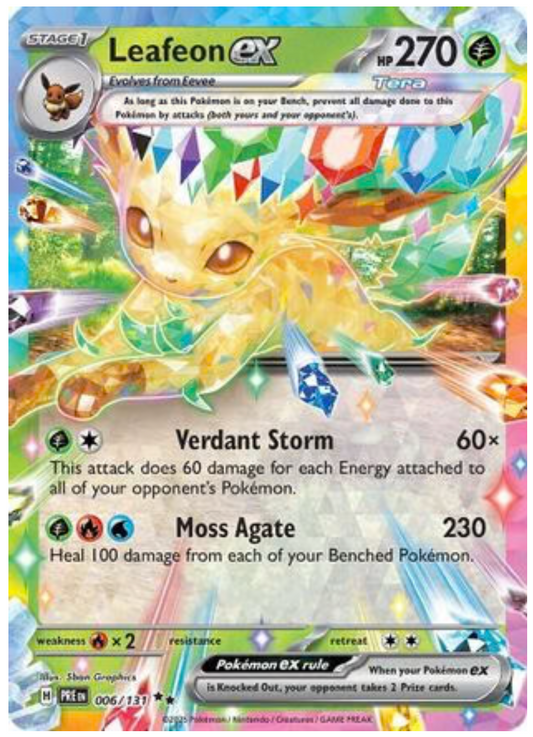 LEAFEON EX - 006/131 (6) DOUBLE RARE HOLOFOIL