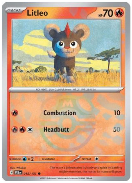 LITLEO (MASTER BALL PATTERN) (15) COMMON HOLOFOIL