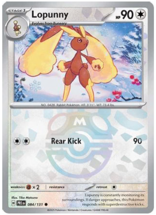 LOPUNNY (MASTER BALL PATTERN) (84) COMMON HOLOFOIL