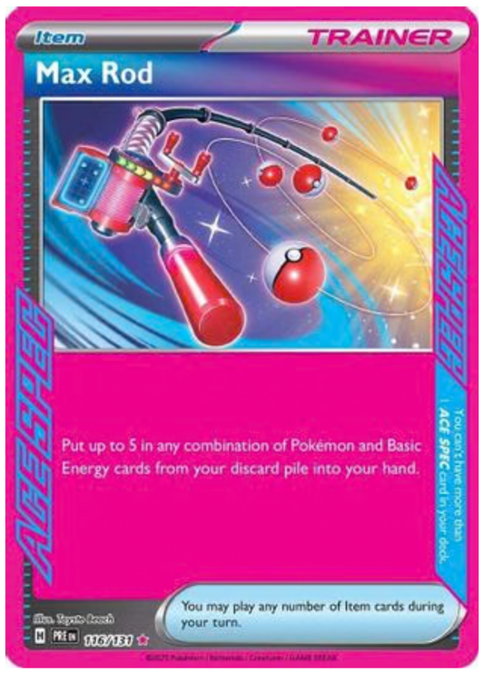 MAX ROD (116) ACE SPEC RARE HOLOFOIL