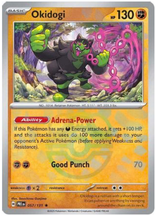 OKIDOGI (MASTER BALL PATTERN) (57) RARE CLASSIC HOLOFOIL