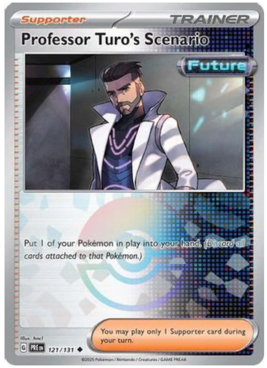 PROFESSOR TURO'S SCENARIO (POKE BALL PATTERN) (121) UNCOMMON HOLOFOIL