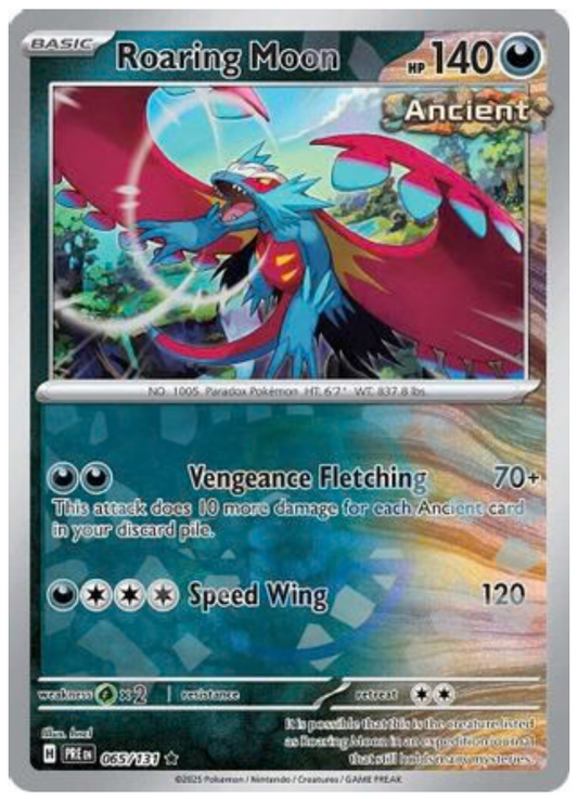 ROARING MOON (MASTER BALL PATTERN) (65) RARE CLASSIC HOLOFOIL
