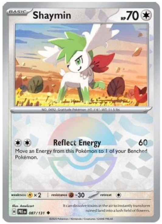 SHAYMIN (POKE BALL PATTERN) (87) UNCOMMON HOLOFOIL