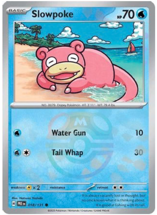 SLOWPOKE (MASTER BALL PATTERN) (18) COMMON HOLOFOIL