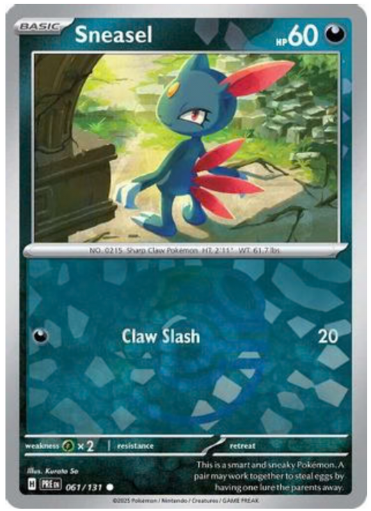 SNEASEL (MASTER BALL PATTERN) (61) COMMON HOLOFOIL