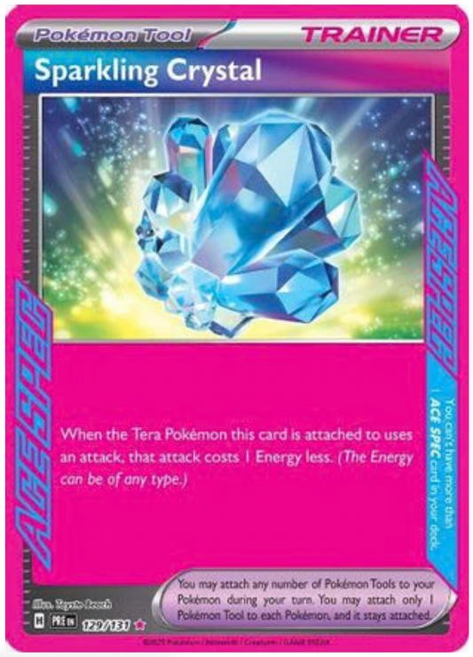 SPARKLING CRYSTAL (129) ACE SPEC RARE HOLOFOIL