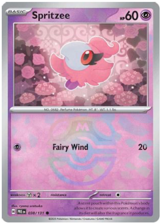 SPRITZEE (MASTER BALL PATTERN) (38) COMMON HOLOFOIL