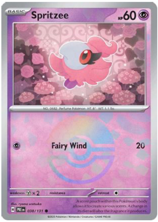 SPRITZEE (POKE BALL PATTERN) (38) COMMON HOLOFOIL