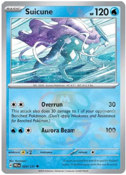 SUICUNE (MASTER BALL PATTERN) (24) UNCOMMON HOLOFOIL