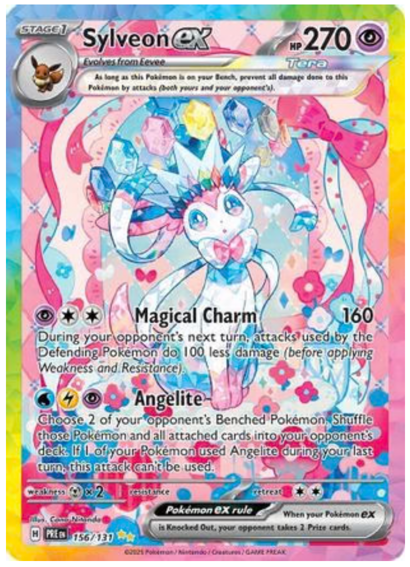 SYLVEON EX - 156/131 (156) SPECIAL ILLUSTRATION RARE HOLOFOIL