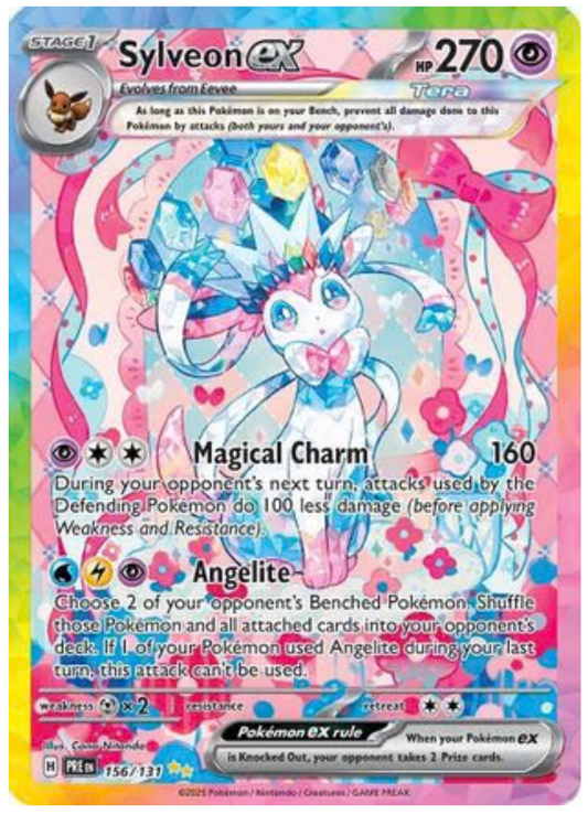 SYLVEON EX - 156/131 (156) SPECIAL ILLUSTRATION RARE HOLOFOIL