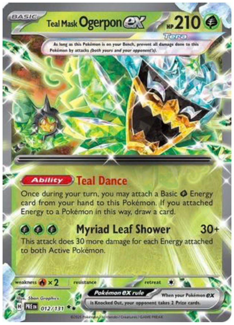 TEAL MASK OGERPON EX - 012/131 (12) DOUBLE RARE HOLOFOIL