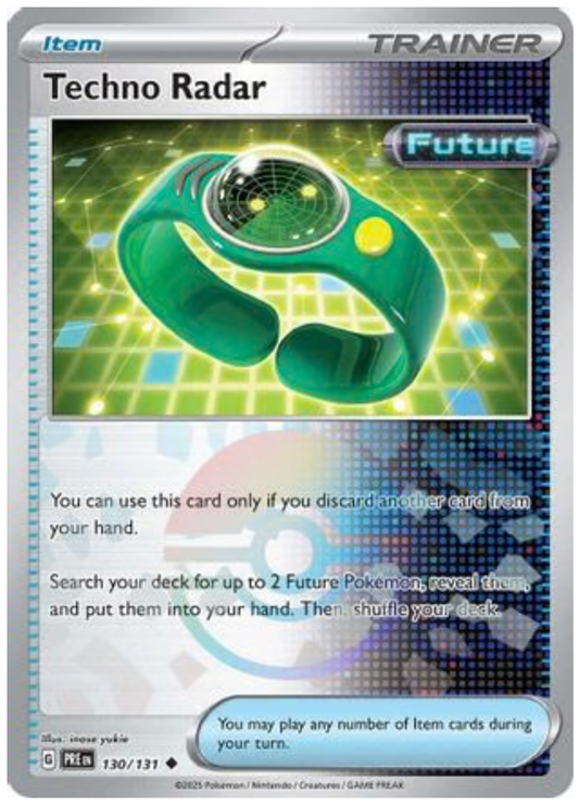 TECHNO RADAR (POKE BALL PATTERN) (130) UNCOMMON HOLOFOIL