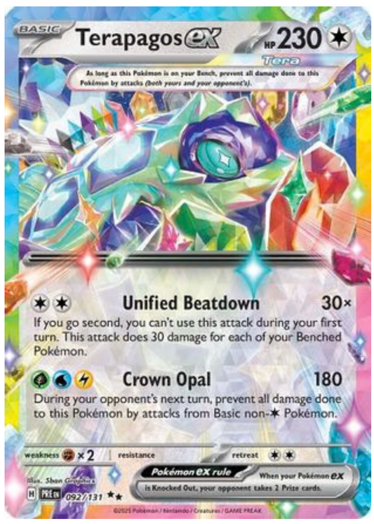 TERAPAGOS EX - 092/131 (92) DOUBLE RARE HOLOFOIL