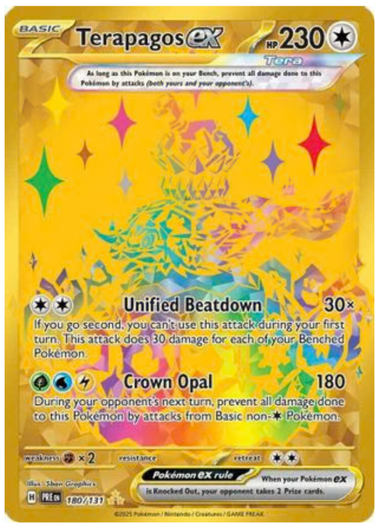 TERAPAGOS EX - 180/131 (180) HYPER RARE HOLOFOIL