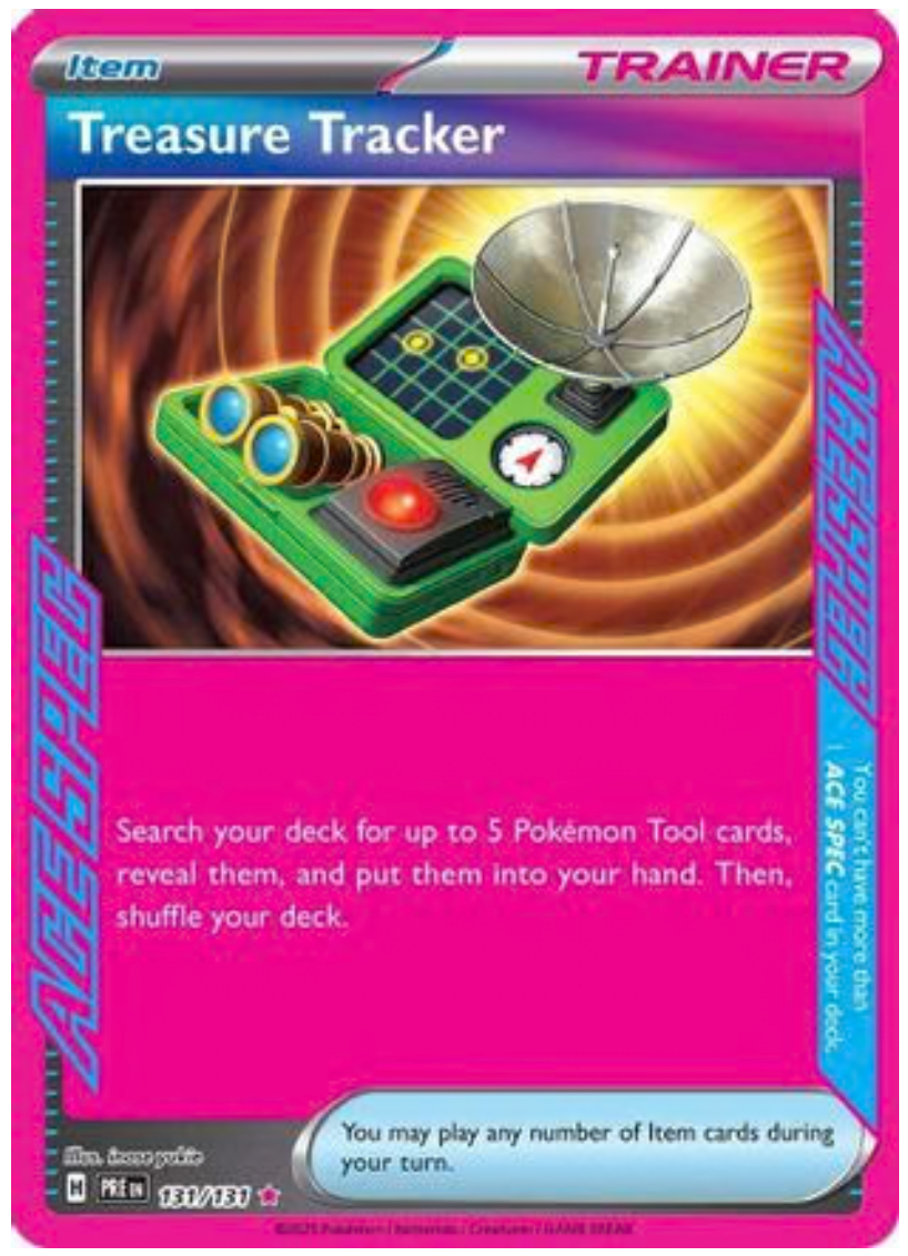 TREASURE TRACKER (131) ACE SPEC RARE HOLOFOIL