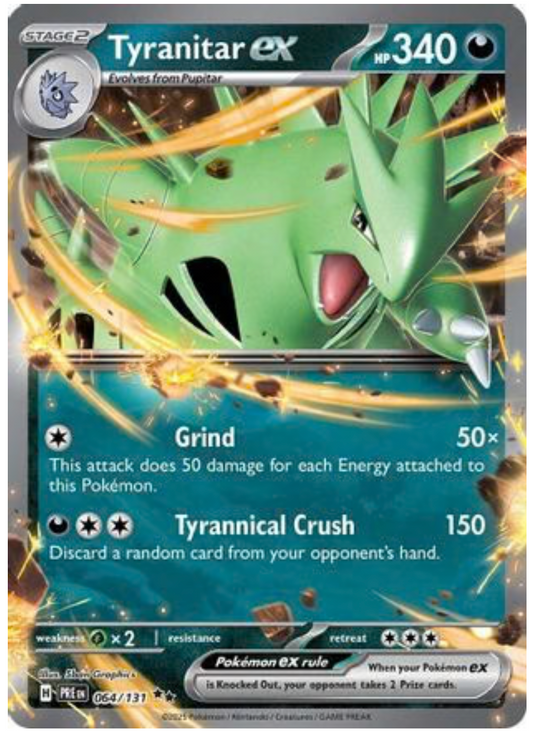 TYRANITAR EX (64) DOUBLE RARE HOLOFOIL