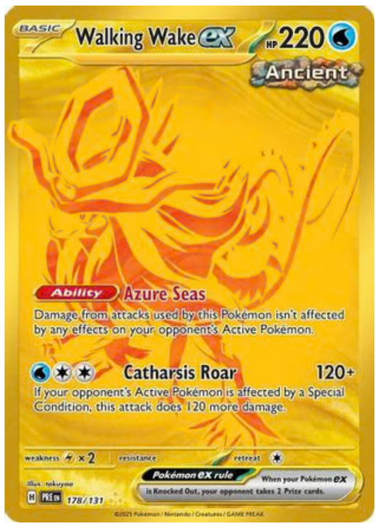 WALKING WAKE EX (178) HYPER RARE HOLOFOIL