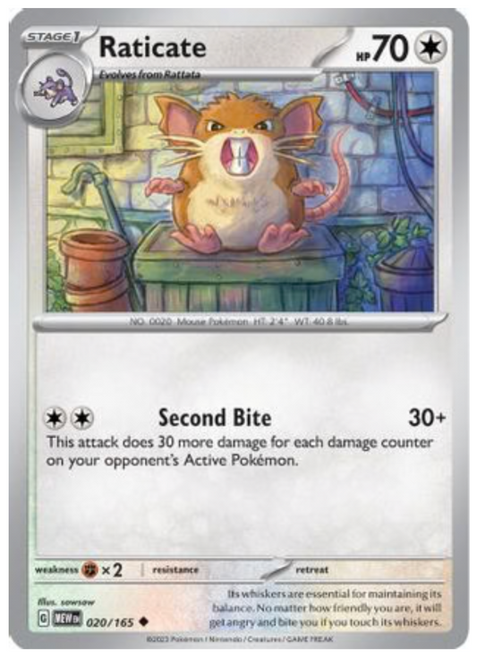 RATICATE (20) UNCOMMON